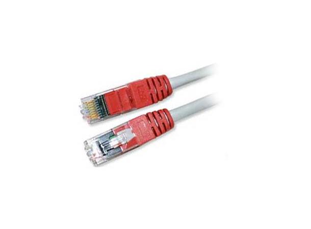 UTP Patchkabel Cat.5e 25 m Grey with red bend relief